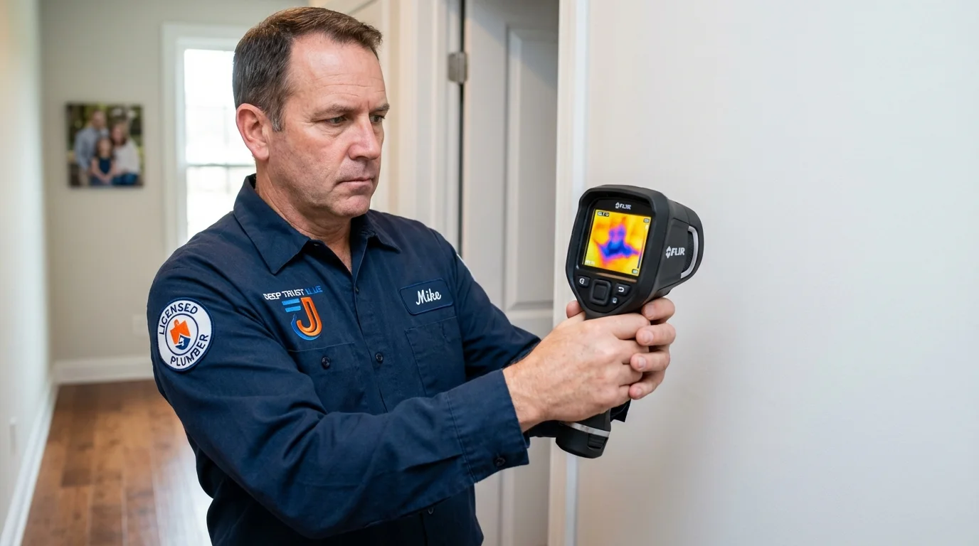 Thermal imaging leak detection by Johns Plumbing LLC in Trexlertown